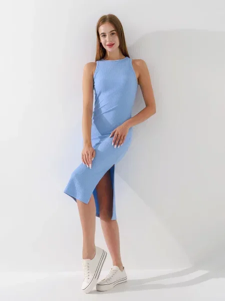 Сукня міді LAWA комбінований верх блакитний