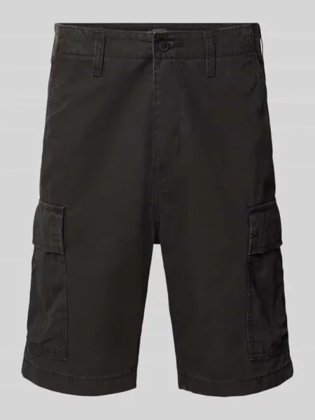 Szorty cargo z czystej bawełny Levi's czarne