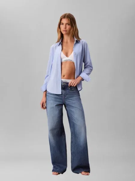 Calvin Klein Jeans Blugi | | mid rise albastru