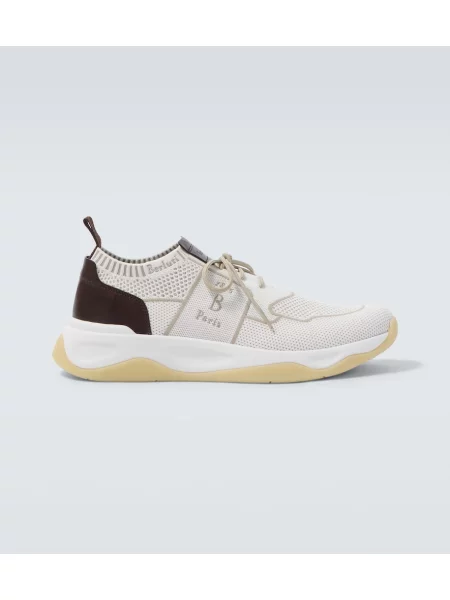 Sneakerși Berluti din piele alb