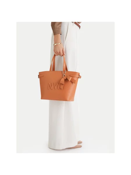 Τσάντα Nine West καφέ