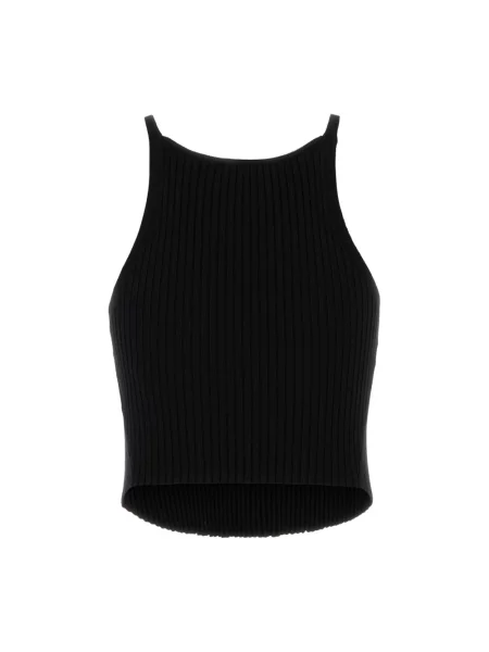 Dzianinowy top Courreges czarny