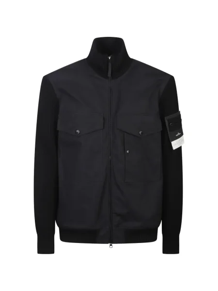 Geacă Stone Island cu strasuri negru