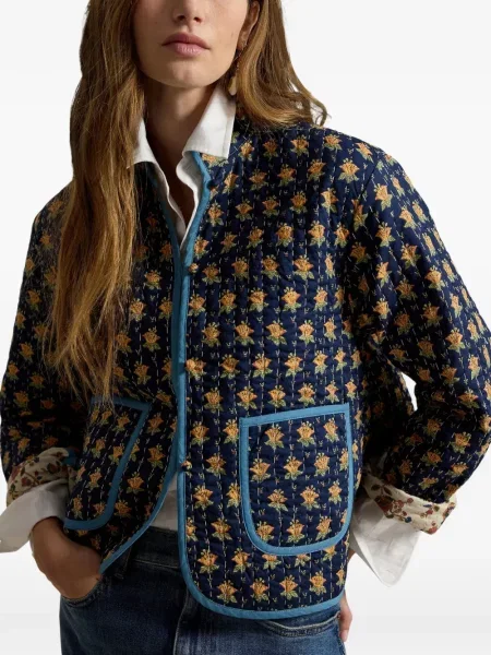 Велурени бягане с яка чорапи Polo Ralph Lauren синьо