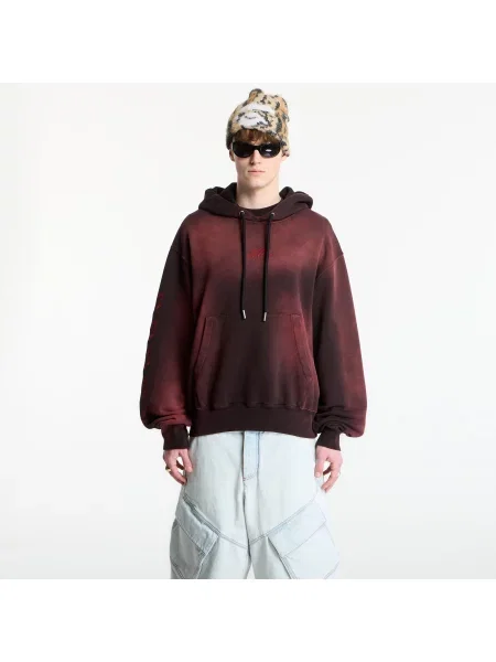 Hanorac Off-White x AC Milan Regular Hoodie UNISEX Black/ Red M alb