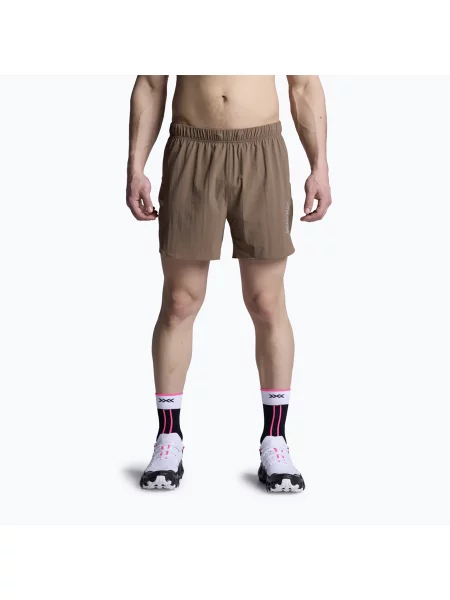 Pantaloni scurți de alergare pentru bărbați X-Bionic Corefusion Run Discover dark sand