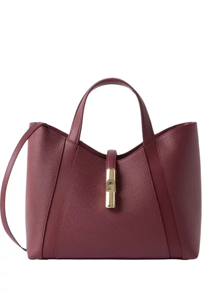 Geantă shopper Furla din piele roșu