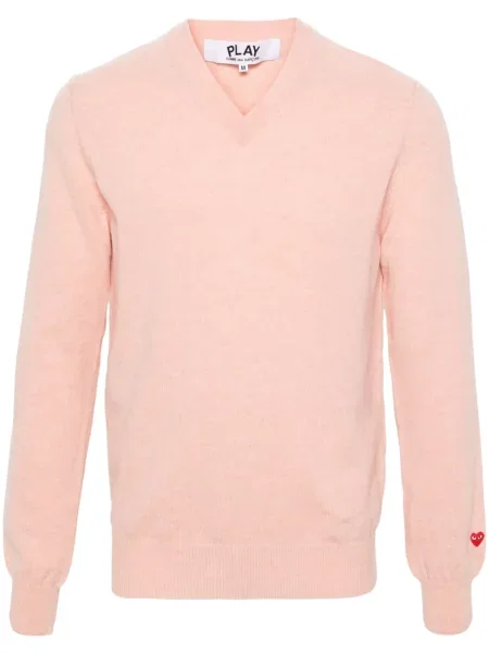 Pulover Comme Des Garcons Play de lână roz