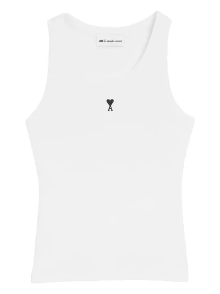 Top Ami Paris alb