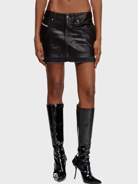 Джинсова спідниця Diesel чорна