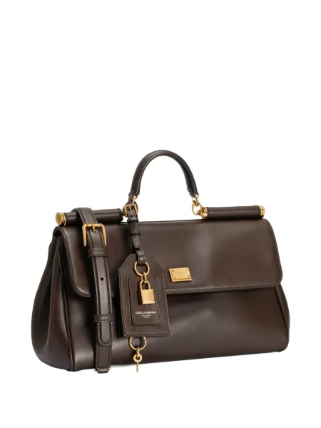Geantă Dolce & Gabbana Sicily maro