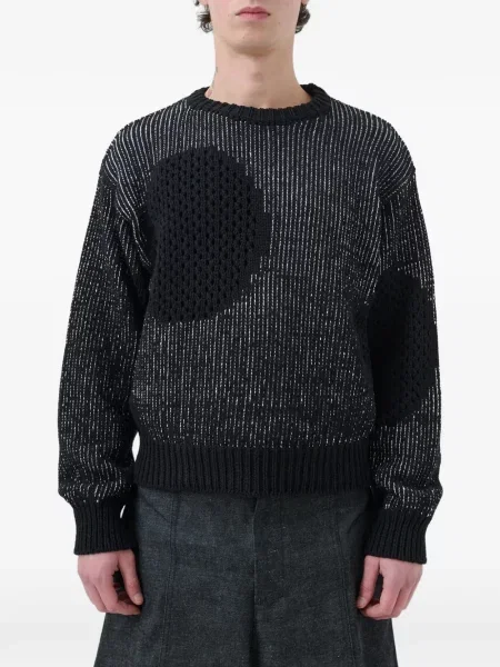 Decupat pulover Sage Nation negru