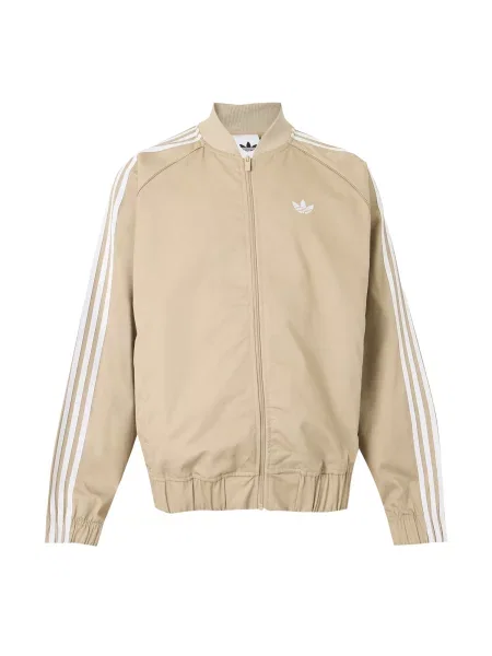 ADIDAS ORIGINALS Geacă de primăvară-toamnă SST Adicolor Classics nisipiu alb
