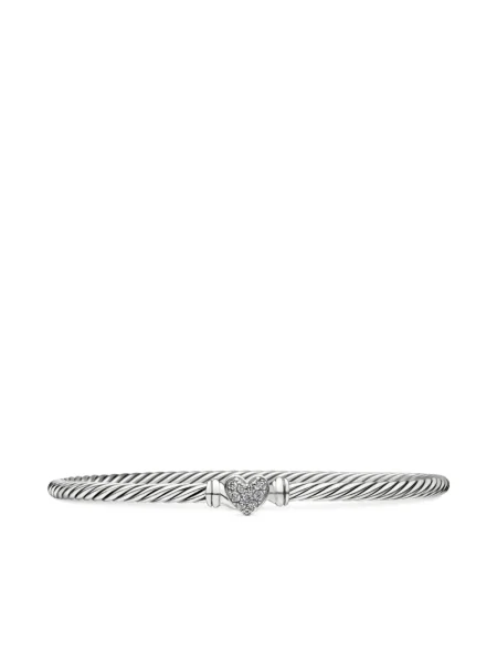 Βραχιόλι David Yurman με μοτίβο καρδιά ασημί