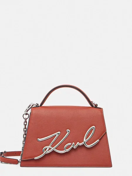 Karl Lagerfeld Geantă crossbody pentru femei din piele K/SIGNATURE portocaliu