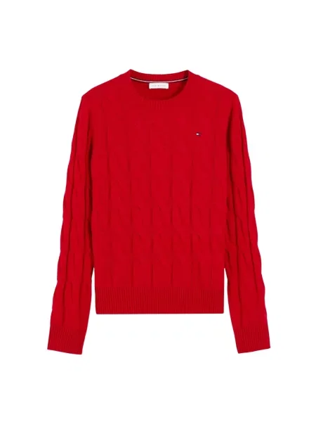 Sweter Tommy Hilfiger czerwony