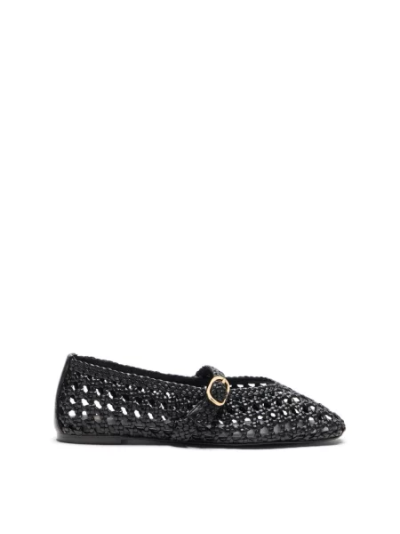 Balerinki Stuart Weitzman skórzane czarne
