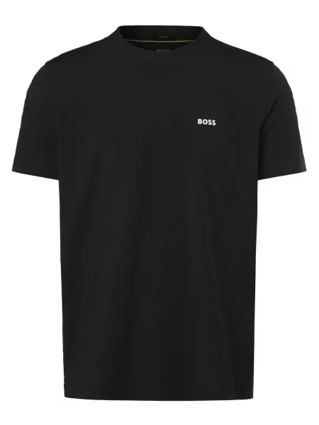 Boss Green t-shirt z nadrukiem niebieski