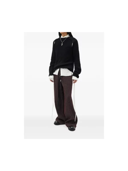 Dzianinowy sweter Ann Demeulemeester czarny