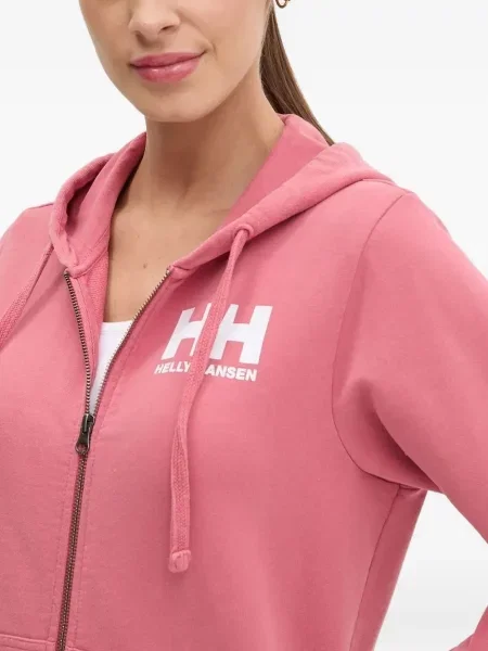 Hanorac cu glugă Helly Hansen cu autograf roz