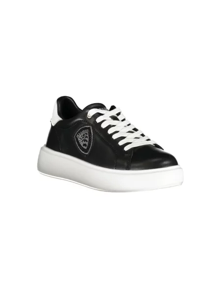 Sneakersy Blauer skórzane czarne