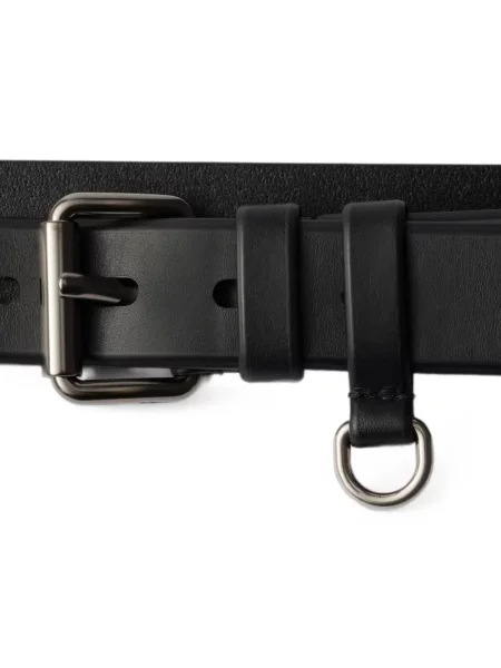 Cu centură curea Prada din piele negru