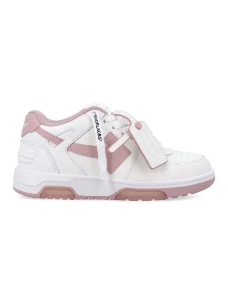Sneakersy Off-white skórzane biznesowe białe