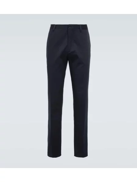 Květinové žakárové chinos Etro modré