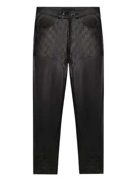 Pantaloni Place Of ëlms din piele negru