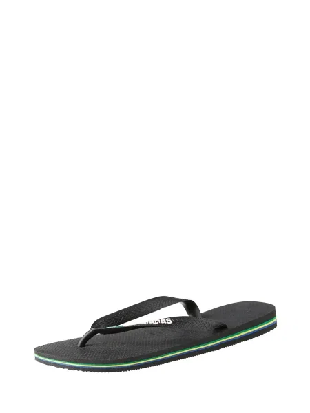 HAVAIANAS Šlepetės per pirštą Brasil / balta juoda