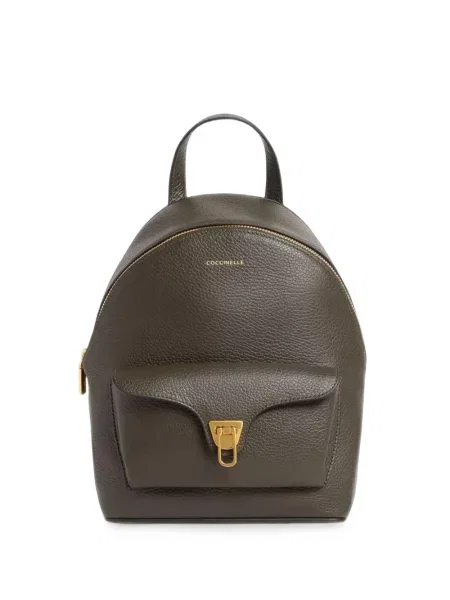 Rucsac Coccinelle din piele verde