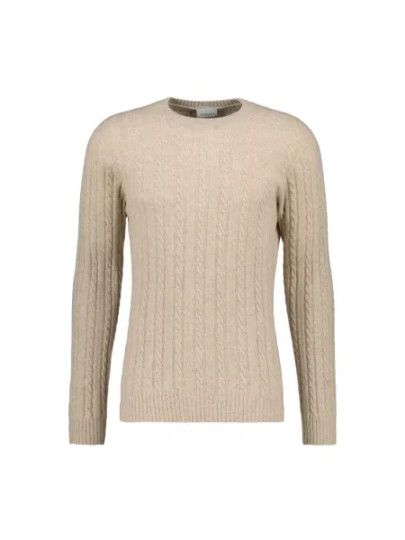 Dzianinowy sweter Profuomo beżowy