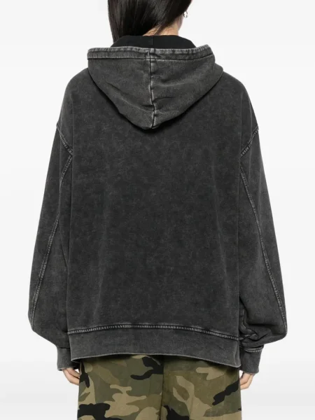 Hoodie Mini Cream με σχέδιο μαύρο