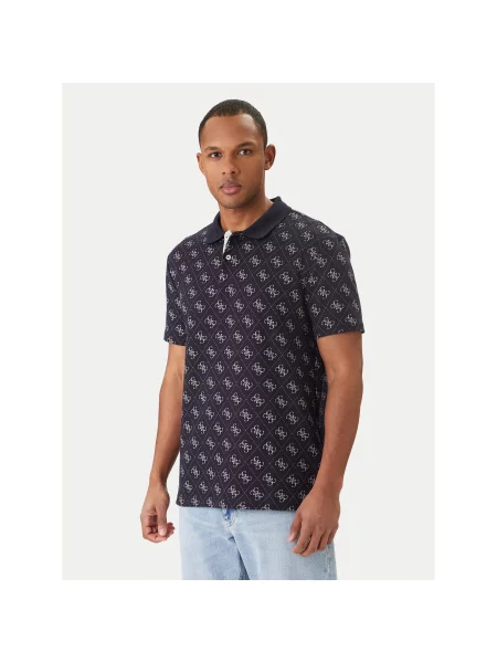 Guess Поло Regular Fit cиній