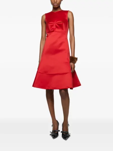 Rochie Acne Studios din satin roșu