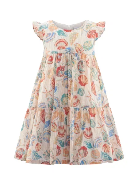 Happy girls Rochie crem / aqua / portocaliu caisă / corai albastru
