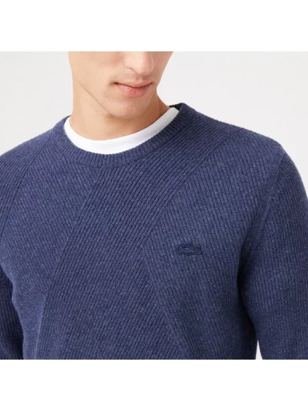 Lacoste Sweter Lacoste granatowy