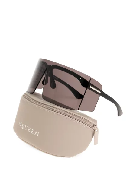 Sunčane naočale Alexander Mcqueen Eyewear s autogramom crna