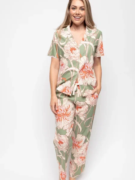 Пижама Cyberjammies из модала зеленая