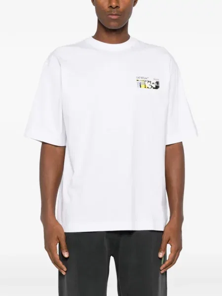 Tricou Off-white cu imagine alb