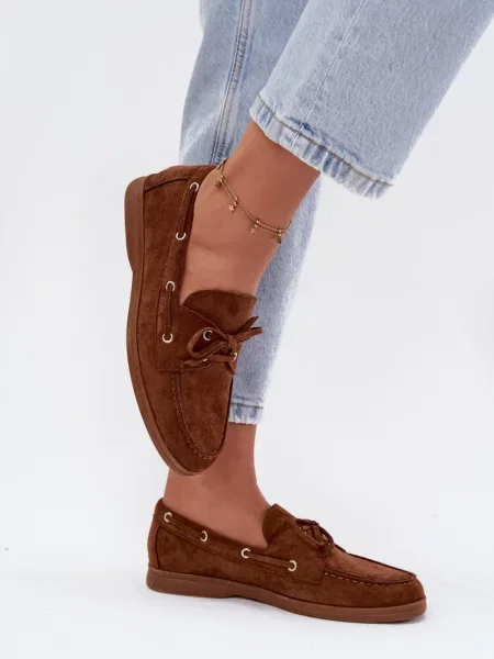 Polobotky Boto s vázáním bílé