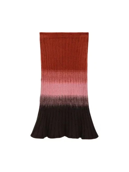 Spódnica midi Fendi wełniana do kolan