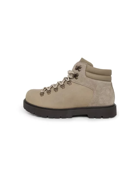 BIRKENSTOCK Bocanci cu șireturi Jackson taupe gri