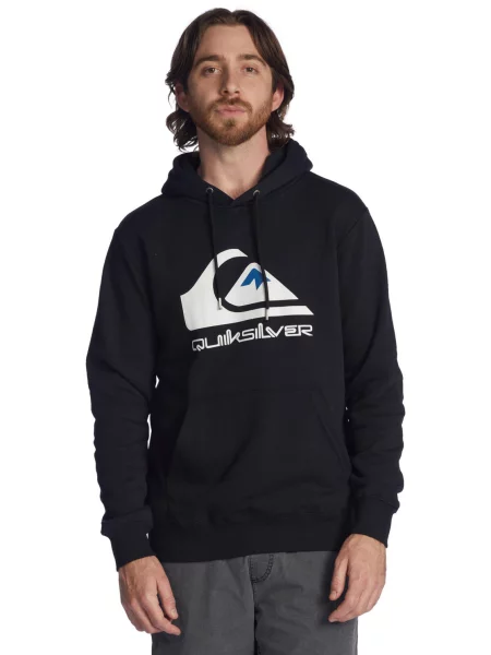 Bluza z kapturem BIG LOGO Czarny Mężczyźni biała