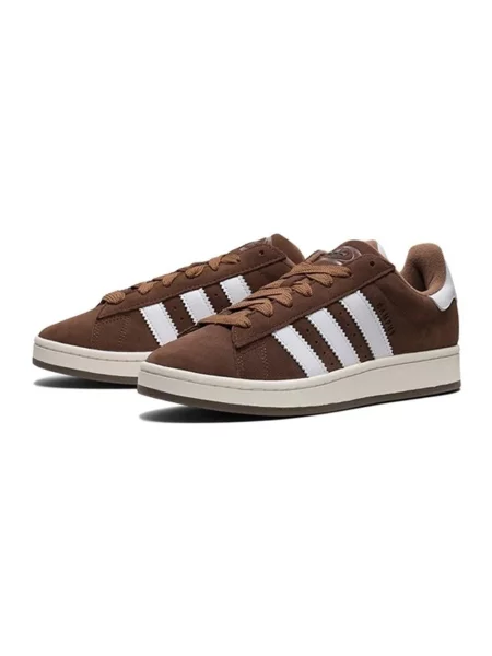 Sneakersy Adidas Campus retro zamszowe brązowe