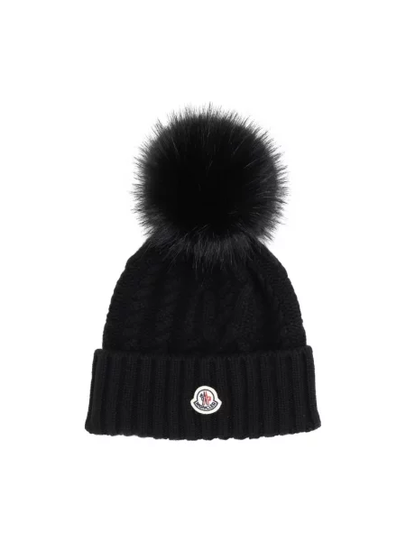 Czapka Moncler czarna
