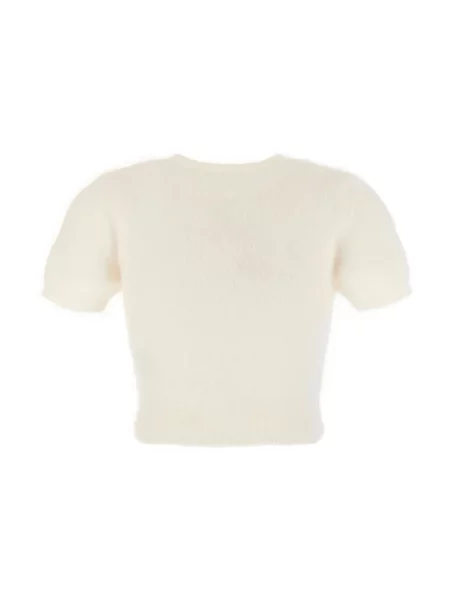 Dzianinowy sweter Maison Margiela biały