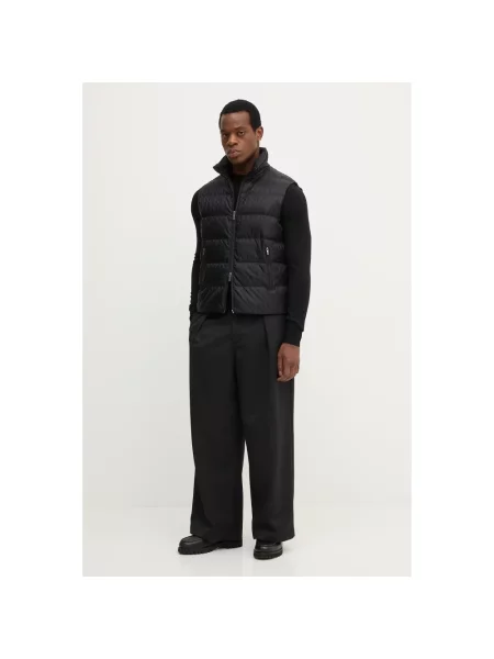 Kamizelka puchowa Armani Exchange z logo czarna