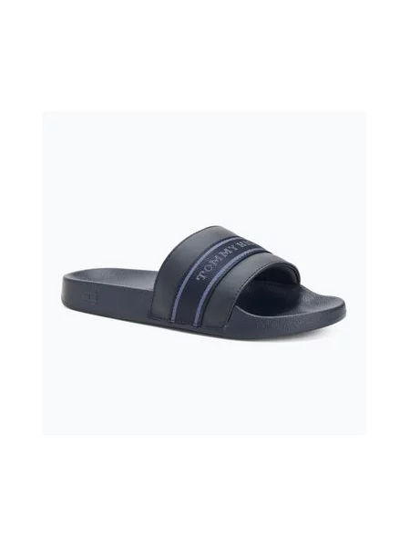 Шльопанці Tommy Hilfiger Poolside With Webbing space blue сині