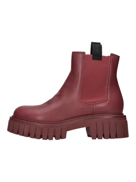 Buty do kostki Frau skórzane czerwone